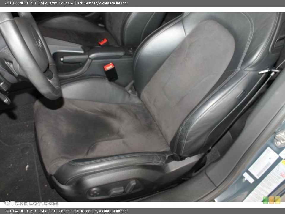 Black Leather/Alcantara Interior Front Seat for the 2010 Audi TT 2.0 TFSI quattro Coupe #86291895