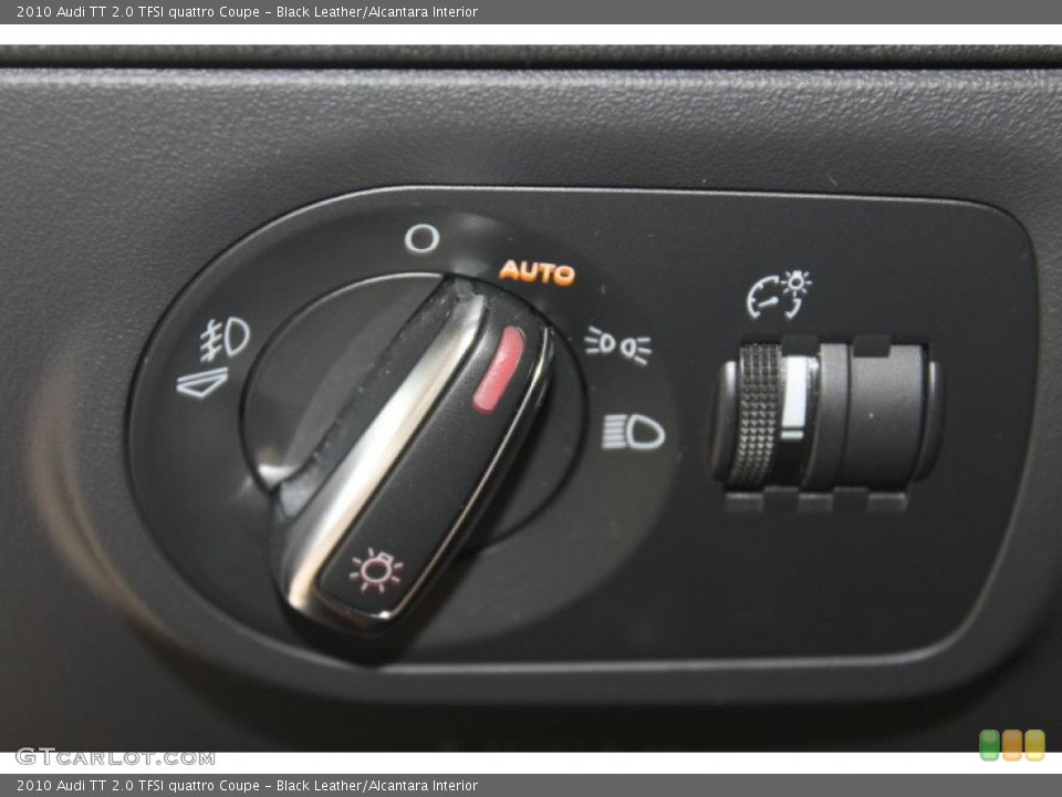 Black Leather/Alcantara Interior Controls for the 2010 Audi TT 2.0 TFSI quattro Coupe #86291940