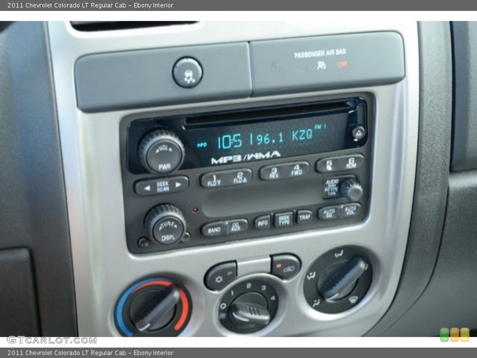 Ebony Interior Controls for the 2011 Chevrolet Colorado LT Regular Cab #86291961
