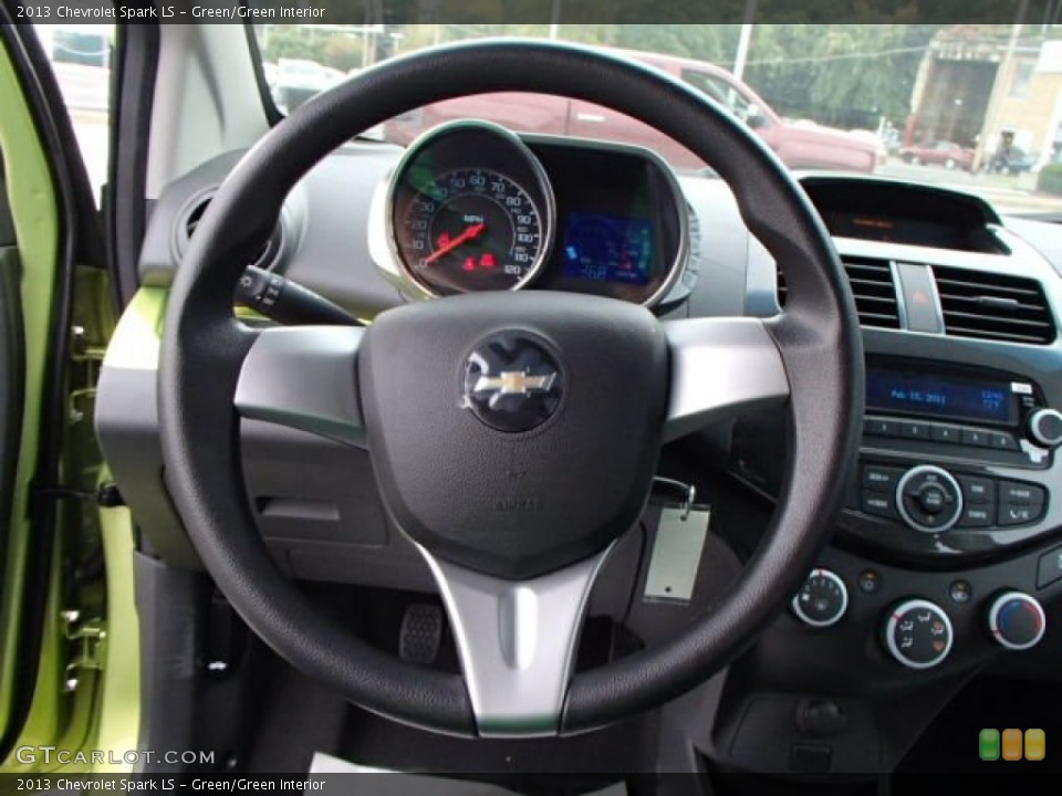 Green/Green Interior Steering Wheel for the 2013 Chevrolet Spark LS #86291974