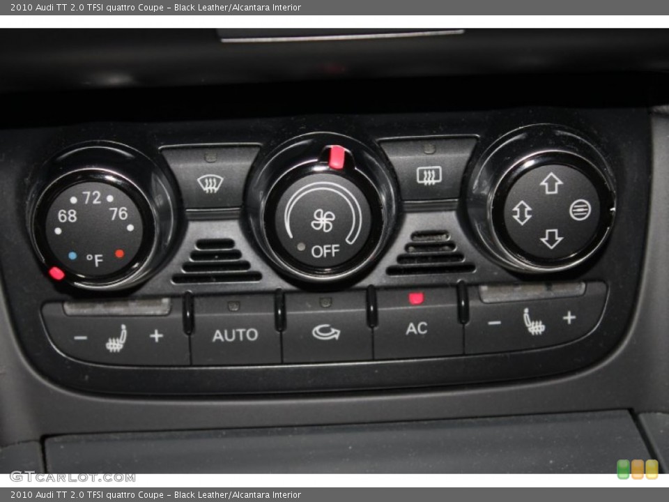 Black Leather/Alcantara Interior Controls for the 2010 Audi TT 2.0 TFSI quattro Coupe #86292027