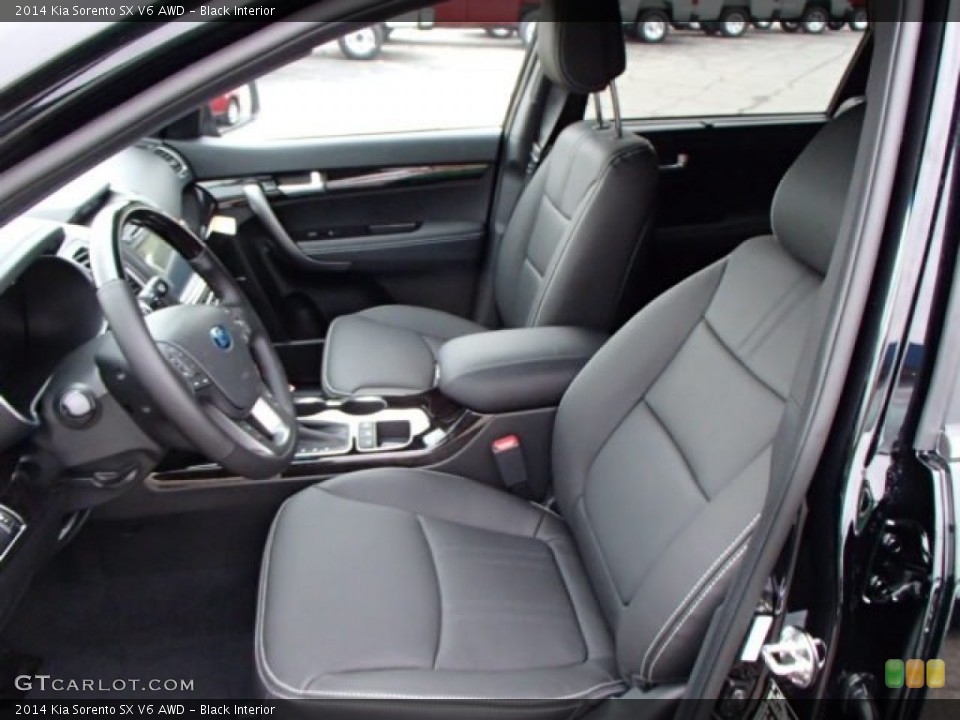 Black Interior Front Seat for the 2014 Kia Sorento SX V6 AWD #86294835