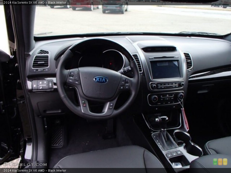 Black Interior Dashboard for the 2014 Kia Sorento SX V6 AWD #86294877