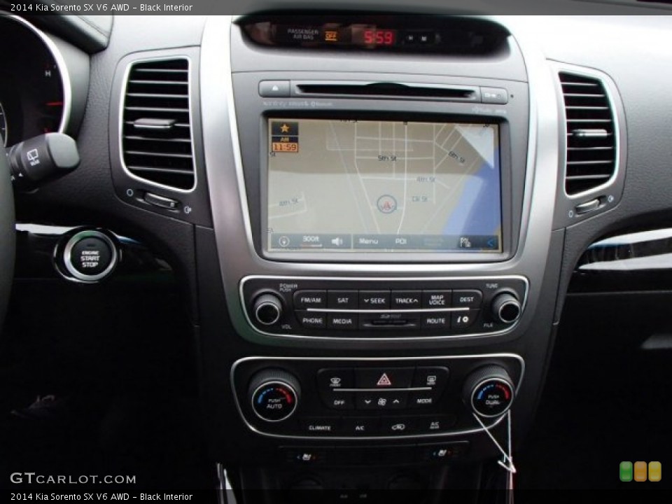 Black Interior Navigation for the 2014 Kia Sorento SX V6 AWD #86294964