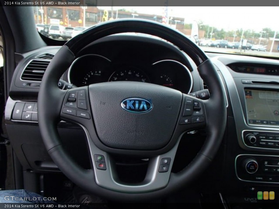 Black Interior Steering Wheel for the 2014 Kia Sorento SX V6 AWD #86295027