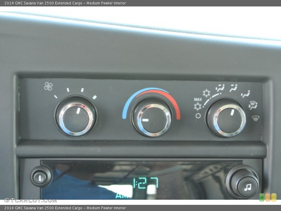 Medium Pewter Interior Controls for the 2014 GMC Savana Van 2500 Extended Cargo #86298195