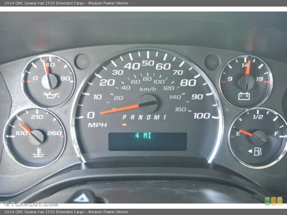 Medium Pewter Interior Gauges for the 2014 GMC Savana Van 2500 Extended Cargo #86298235