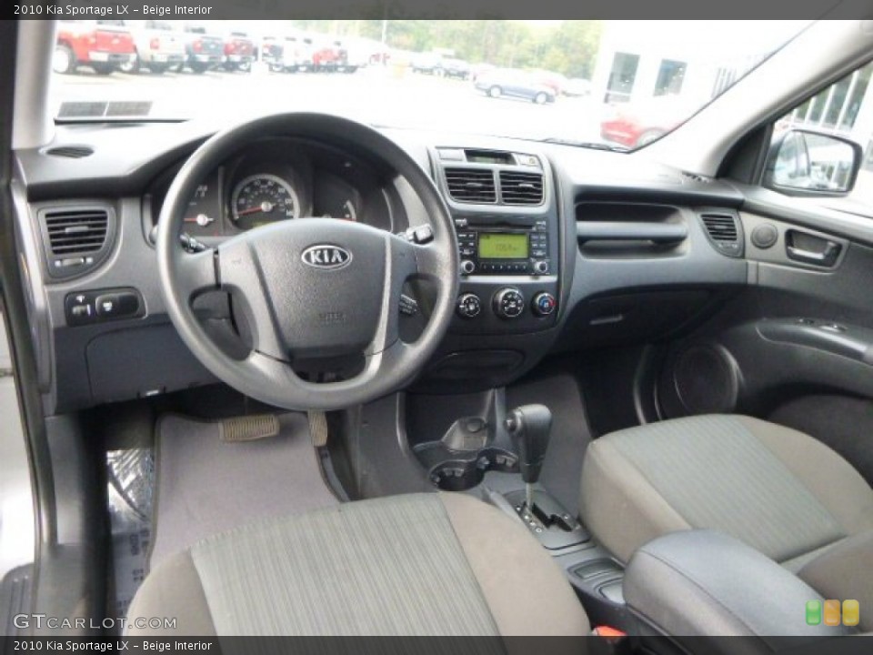 Beige 2010 Kia Sportage Interiors