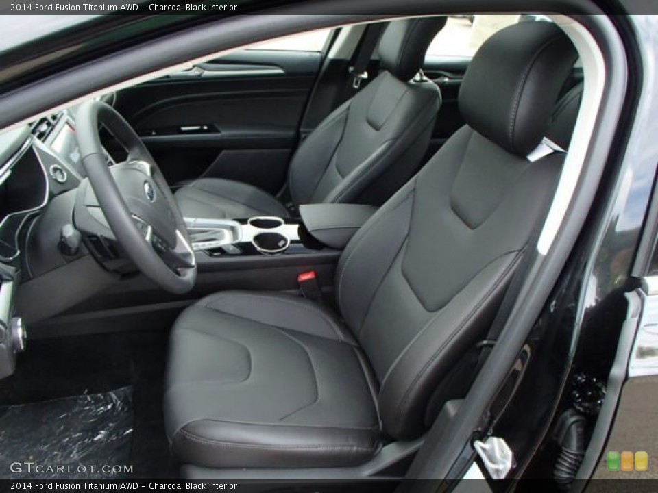 Charcoal Black Interior Front Seat for the 2014 Ford Fusion Titanium AWD #86300323