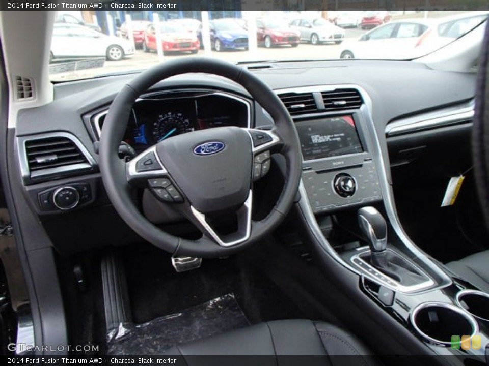 Charcoal Black Interior Dashboard for the 2014 Ford Fusion Titanium AWD #86300364