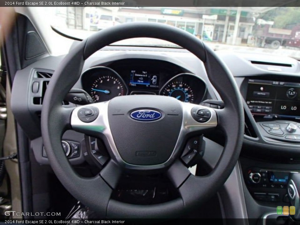 Charcoal Black Interior Steering Wheel for the 2014 Ford Escape SE 2.0L EcoBoost 4WD #86301018