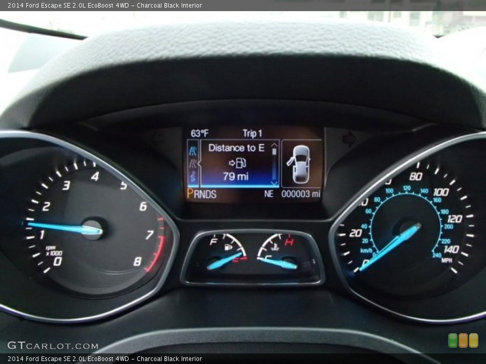 Charcoal Black Interior Gauges for the 2014 Ford Escape SE 2.0L EcoBoost 4WD #86301084