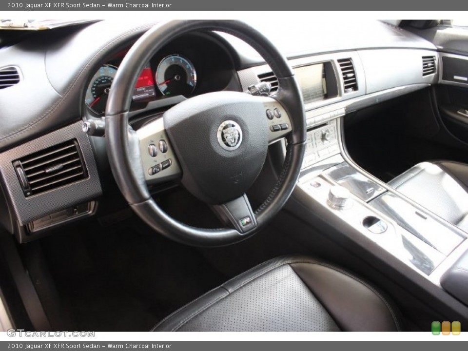 Warm Charcoal 2010 Jaguar XF Interiors