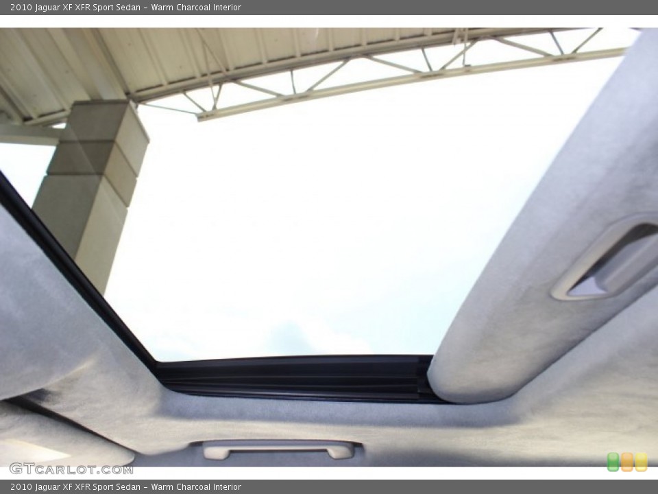 Warm Charcoal Interior Sunroof for the 2010 Jaguar XF XFR Sport Sedan #86302593