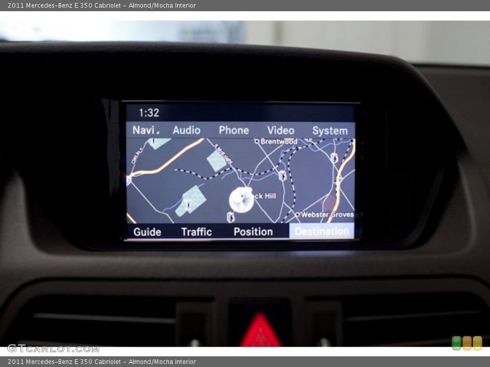 Almond/Mocha Interior Navigation for the 2011 Mercedes-Benz E 350 Cabriolet #86304408