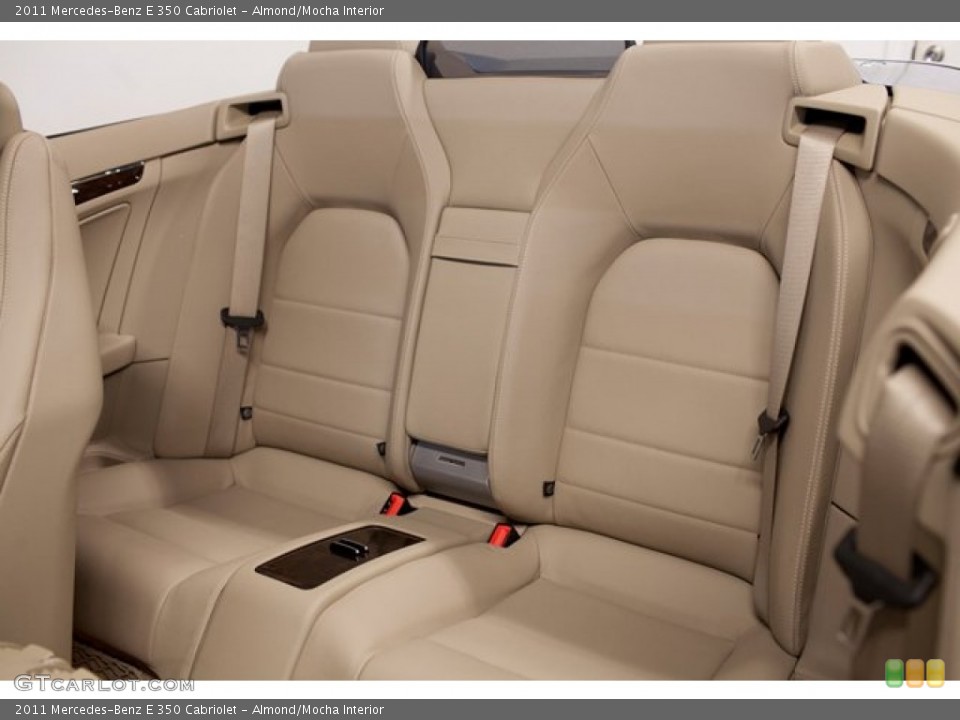Almond/Mocha Interior Rear Seat for the 2011 Mercedes-Benz E 350 Cabriolet #86304552