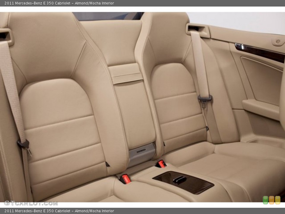 Almond/Mocha Interior Rear Seat for the 2011 Mercedes-Benz E 350 Cabriolet #86304567