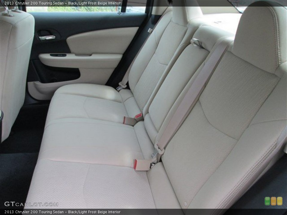 Black/Light Frost Beige Interior Rear Seat for the 2013 Chrysler 200 Touring Sedan #86305383