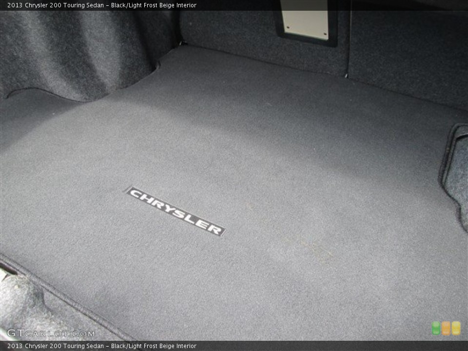 Black/Light Frost Beige Interior Trunk for the 2013 Chrysler 200 Touring Sedan #86305485