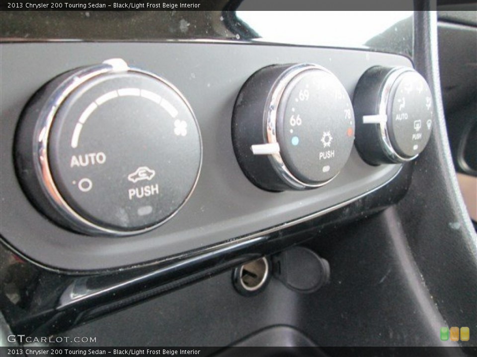 Black/Light Frost Beige Interior Controls for the 2013 Chrysler 200 Touring Sedan #86305560