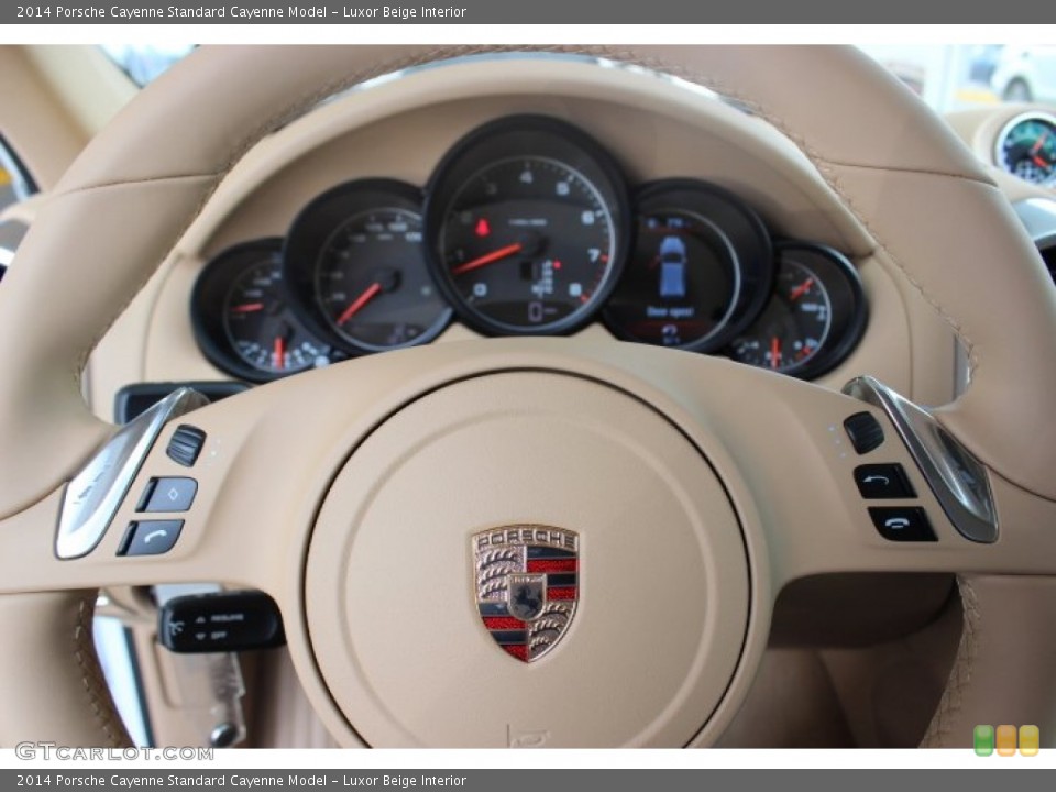Luxor Beige Interior Steering Wheel for the 2014 Porsche Cayenne  #86309460