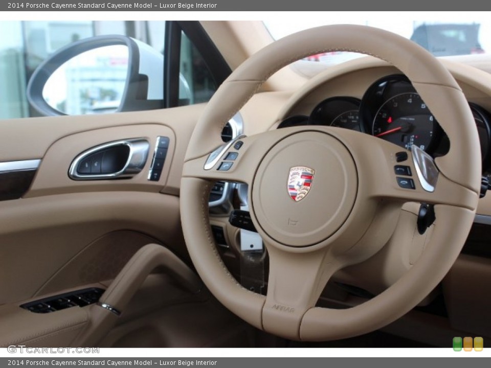 Luxor Beige Interior Steering Wheel for the 2014 Porsche Cayenne  #86309514