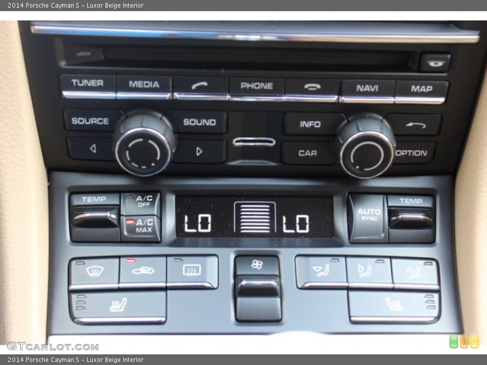 Luxor Beige Interior Controls for the 2014 Porsche Cayman S #86310717