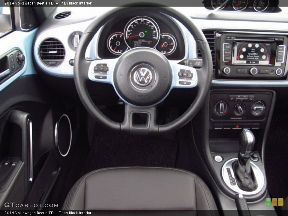Titan Black Interior Dashboard for the 2014 Volkswagen Beetle TDI #86312244