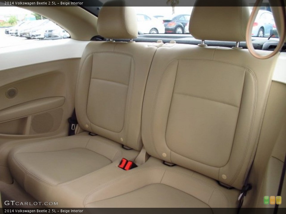 Beige Interior Rear Seat for the 2014 Volkswagen Beetle 2.5L #86312430
