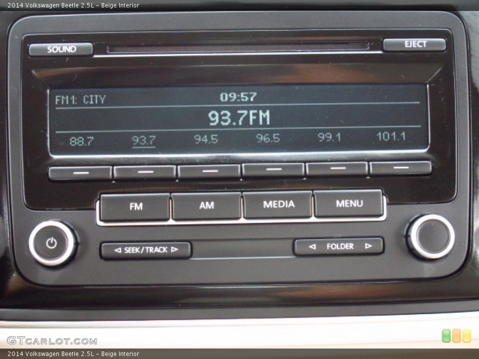 Beige Interior Audio System for the 2014 Volkswagen Beetle 2.5L #86312511