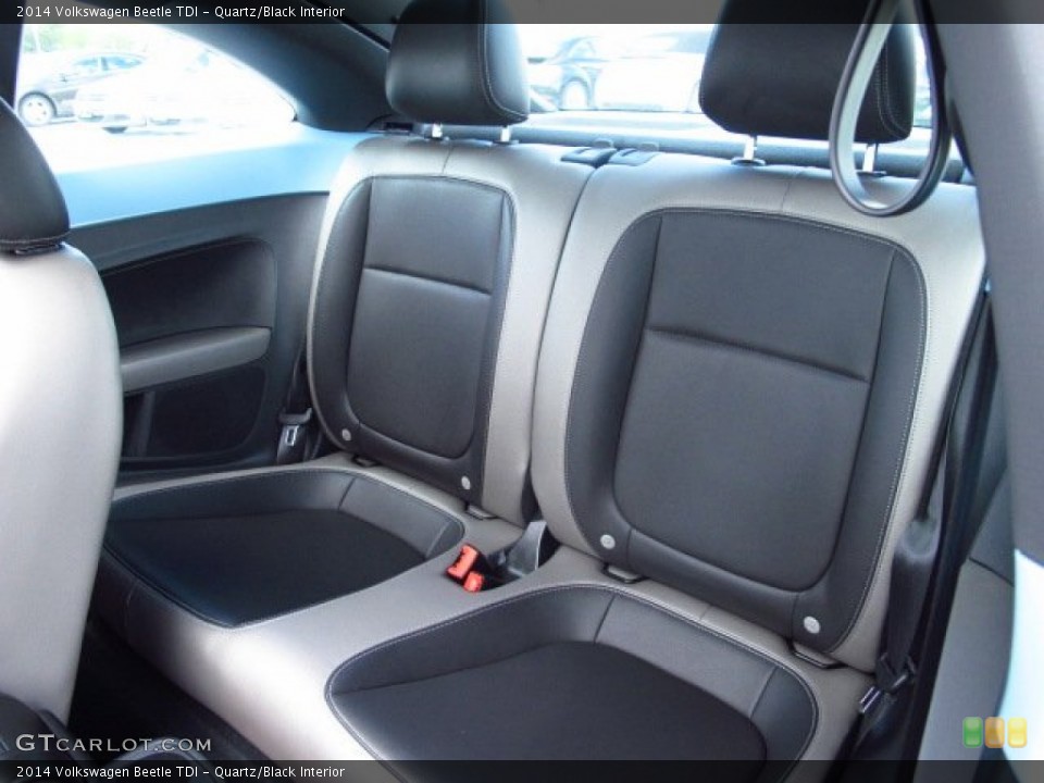 Quartz/Black Interior Rear Seat for the 2014 Volkswagen Beetle TDI #86312628