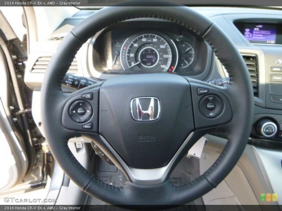 Gray Interior Steering Wheel for the 2014 Honda CR-V EX-L AWD #86315047