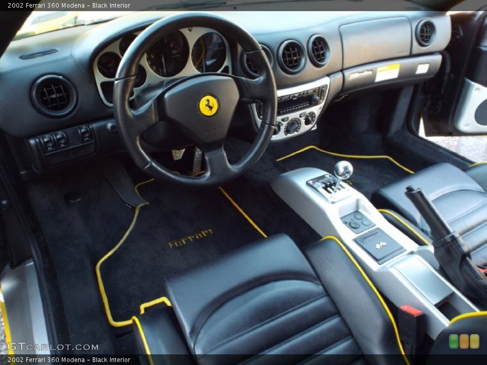 Black Interior Dashboard for the 2002 Ferrari 360 Modena #86315743