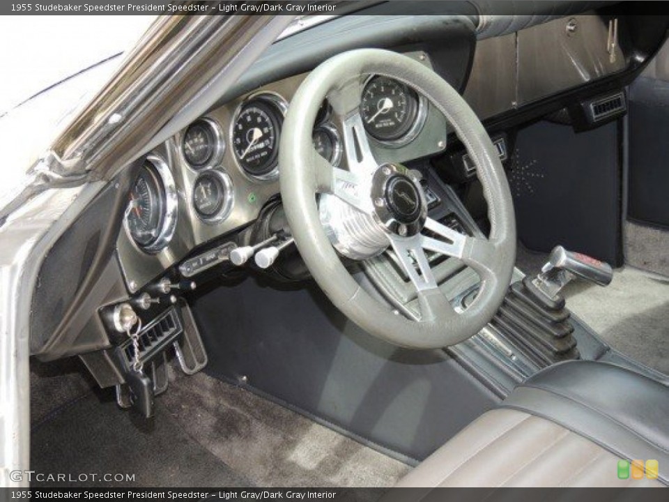 Light Gray/Dark Gray Interior Photo for the 1955 Studebaker Speedster President Speedster #86316595