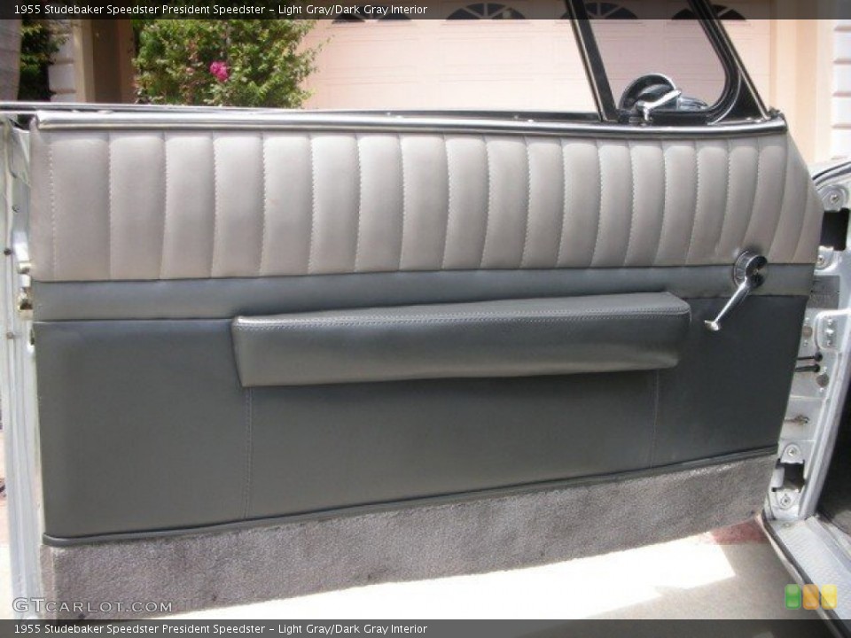 Light Gray/Dark Gray Interior Door Panel for the 1955 Studebaker Speedster President Speedster #86316648