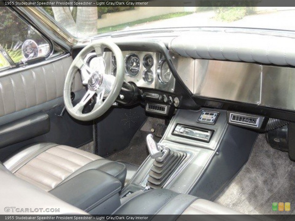 Light Gray/Dark Gray Interior Dashboard for the 1955 Studebaker Speedster President Speedster #86316709