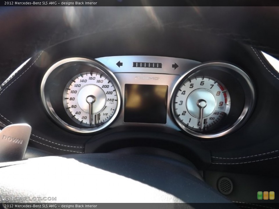 designo Black Interior Gauges for the 2012 Mercedes-Benz SLS AMG #86324791