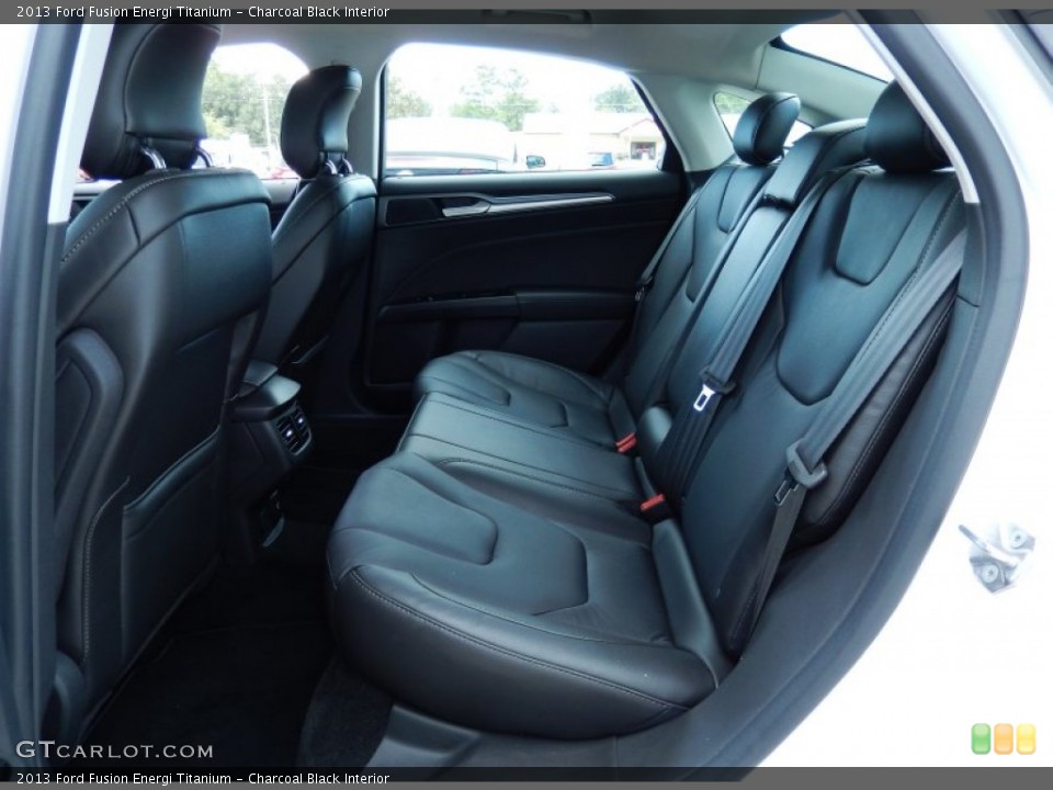 Charcoal Black Interior Rear Seat for the 2013 Ford Fusion Energi Titanium #86325475