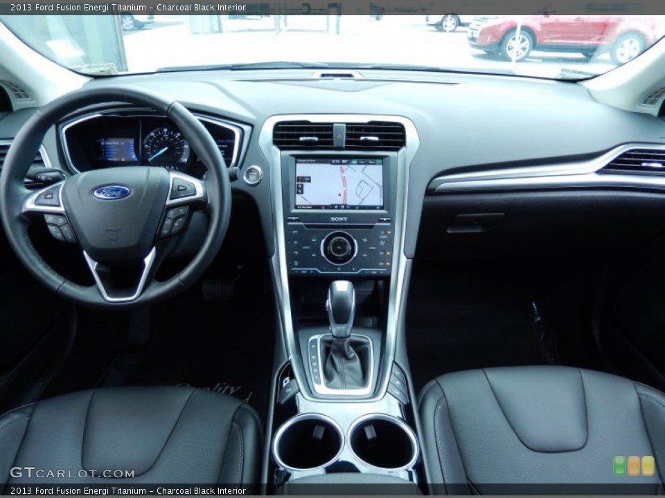 Charcoal Black Interior Dashboard for the 2013 Ford Fusion Energi Titanium #86325586