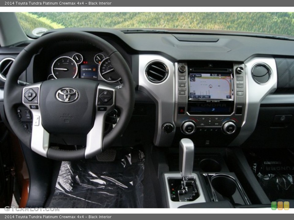 Black Interior Dashboard for the 2014 Toyota Tundra Platinum Crewmax 4x4 #86325814
