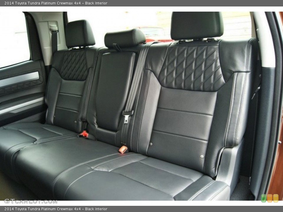 Black Interior Rear Seat for the 2014 Toyota Tundra Platinum Crewmax 4x4 #86325856