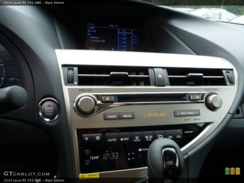 Black Interior Controls for the 2014 Lexus RX 350 AWD #86335588