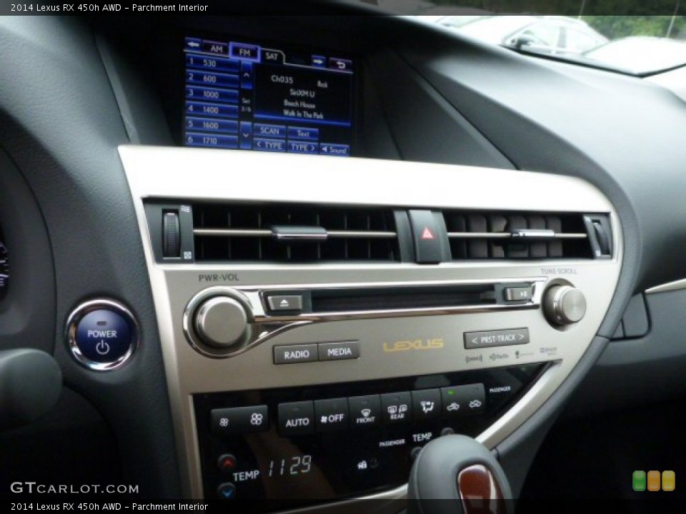 Parchment Interior Controls for the 2014 Lexus RX 450h AWD #86336086