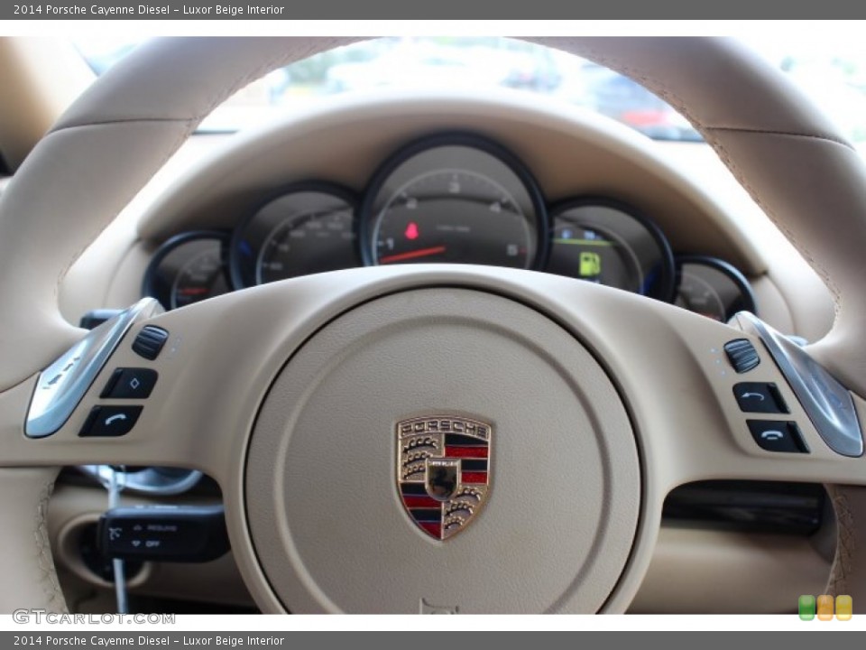 Luxor Beige Interior Steering Wheel for the 2014 Porsche Cayenne Diesel #86337841