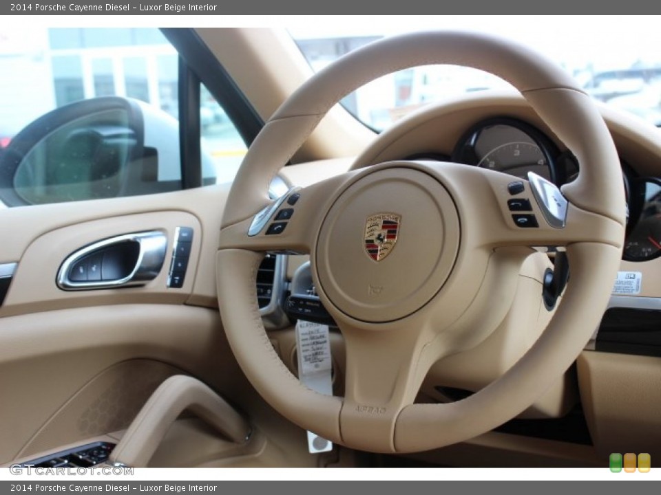 Luxor Beige Interior Steering Wheel for the 2014 Porsche Cayenne Diesel #86337979