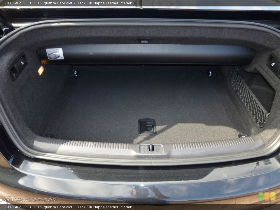Black Silk Nappa Leather Interior Trunk for the 2010 Audi S5 3.0 TFSI quattro Cabriolet #86338075