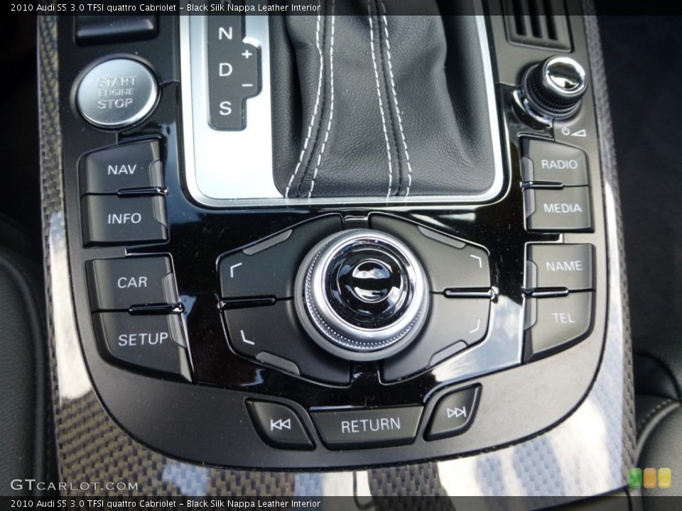 Black Silk Nappa Leather Interior Controls for the 2010 Audi S5 3.0 TFSI quattro Cabriolet #86338948