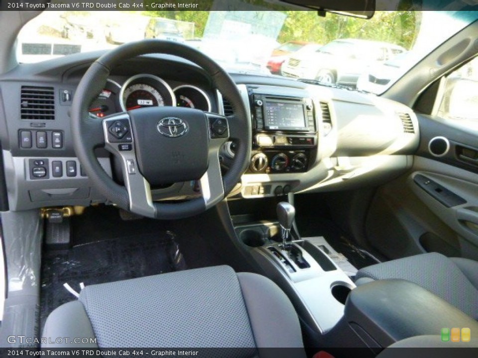 Graphite Interior Photo for the 2014 Toyota Tacoma V6 TRD Double Cab 4x4 #86340682