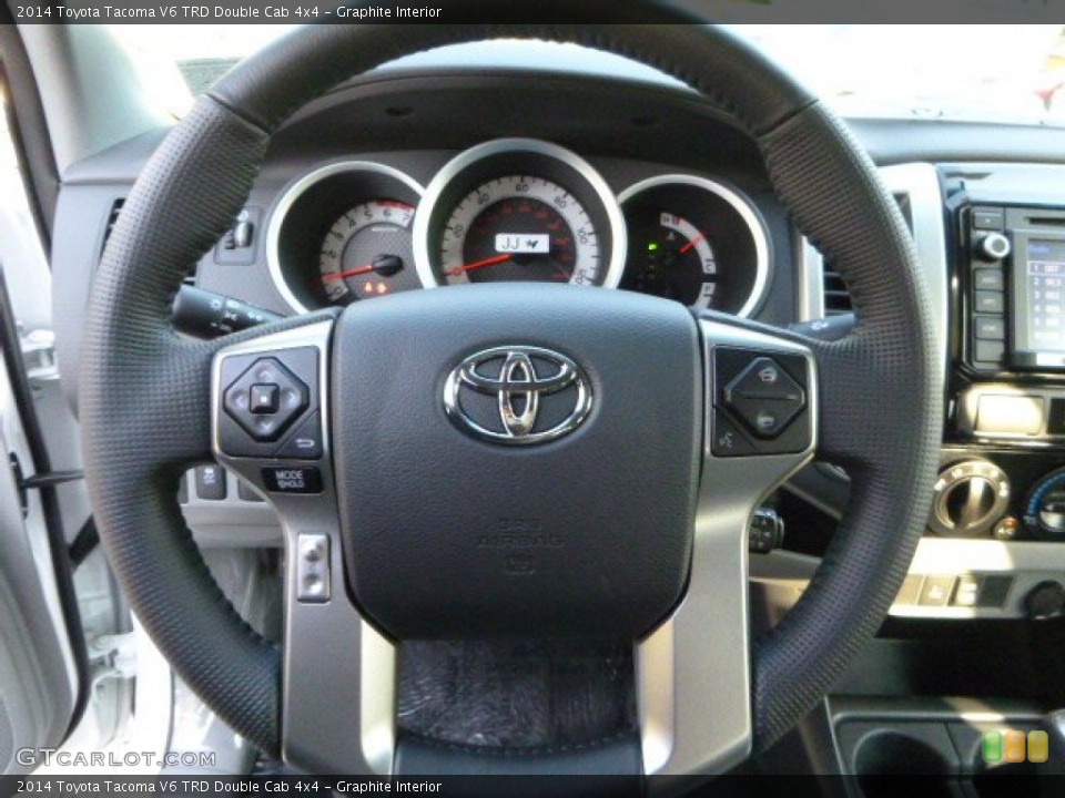 Graphite Interior Steering Wheel for the 2014 Toyota Tacoma V6 TRD Double Cab 4x4 #86340754