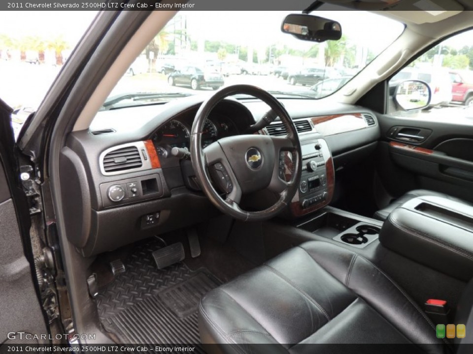 Ebony Interior Prime Interior for the 2011 Chevrolet Silverado 2500HD LTZ Crew Cab #86342392
